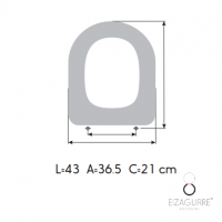 TAPA EIZAGUIRRE PARA DARLING RECTO DURAVIT